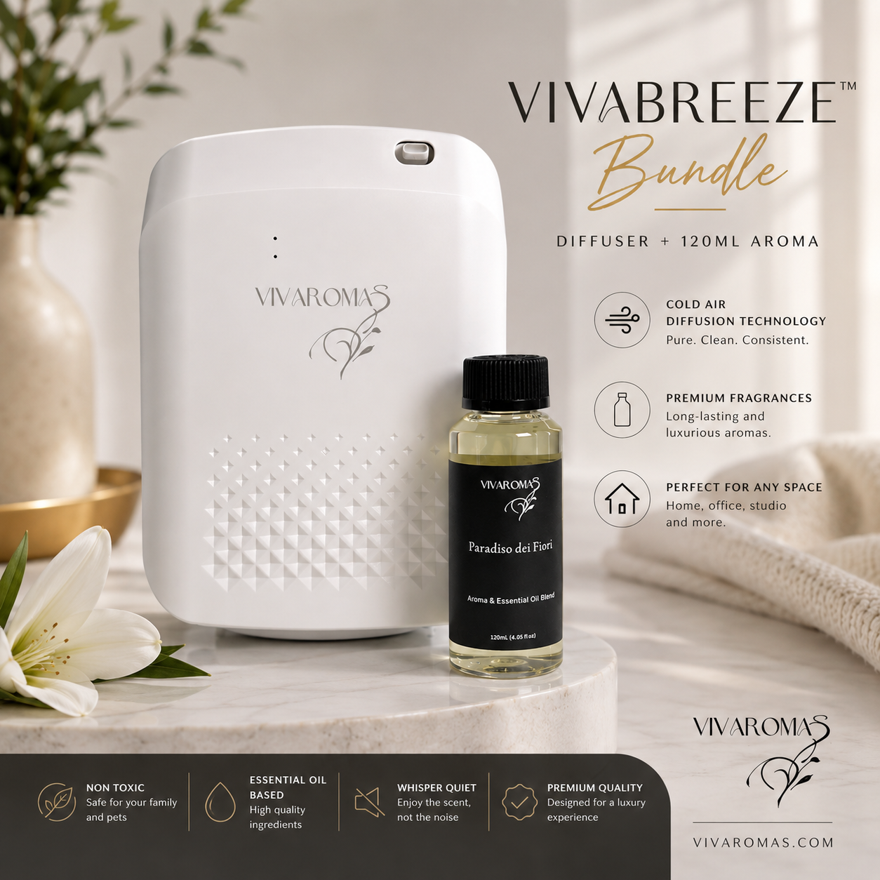 VivaBreeze Home diffuser Bundle