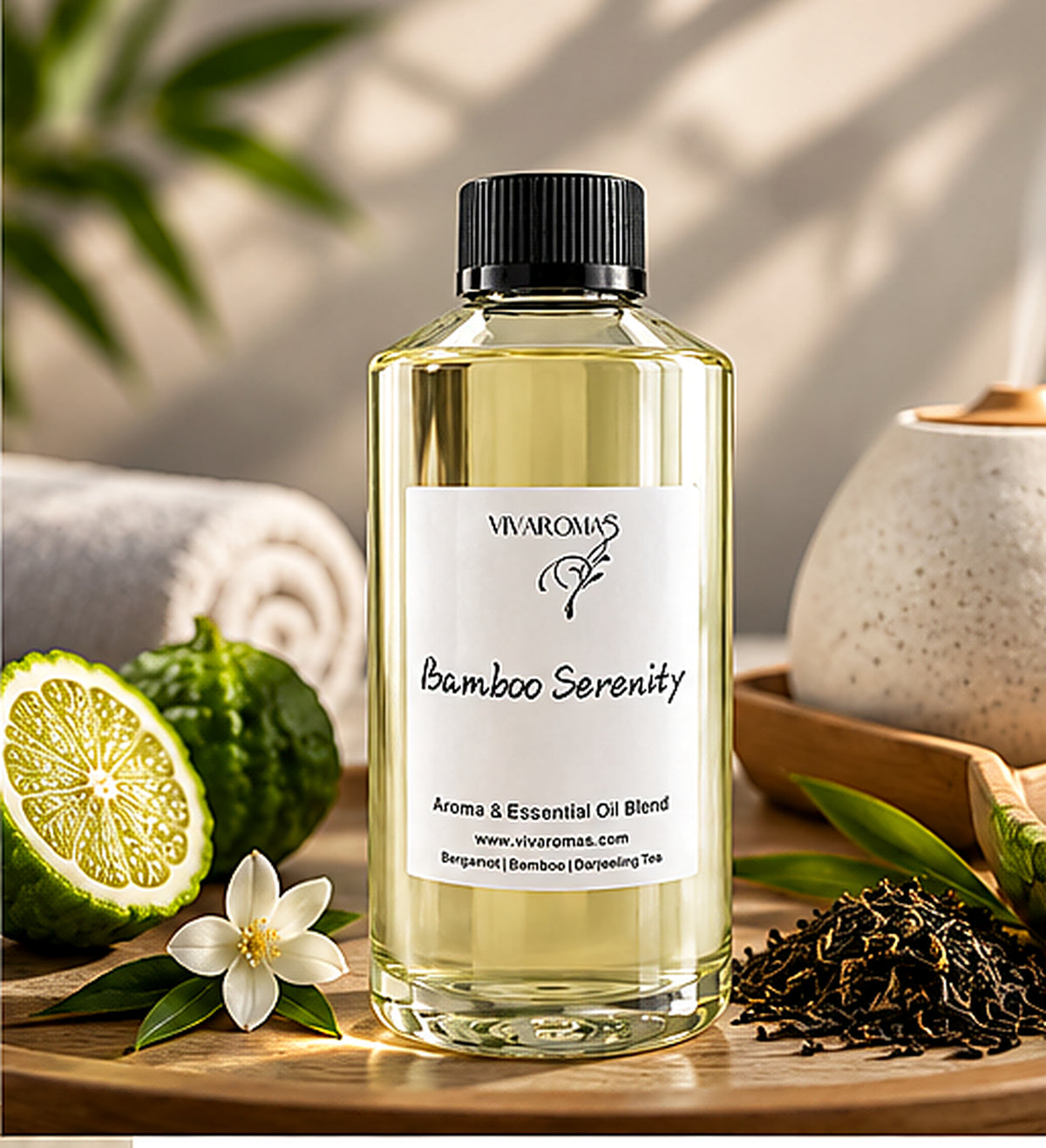 Bamboo Serenity cold air diffuser fragrance oil in a home setting