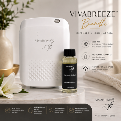 Vivaromas VivaBreeze cold air diffuser bundle with 120 ml fragrance oil